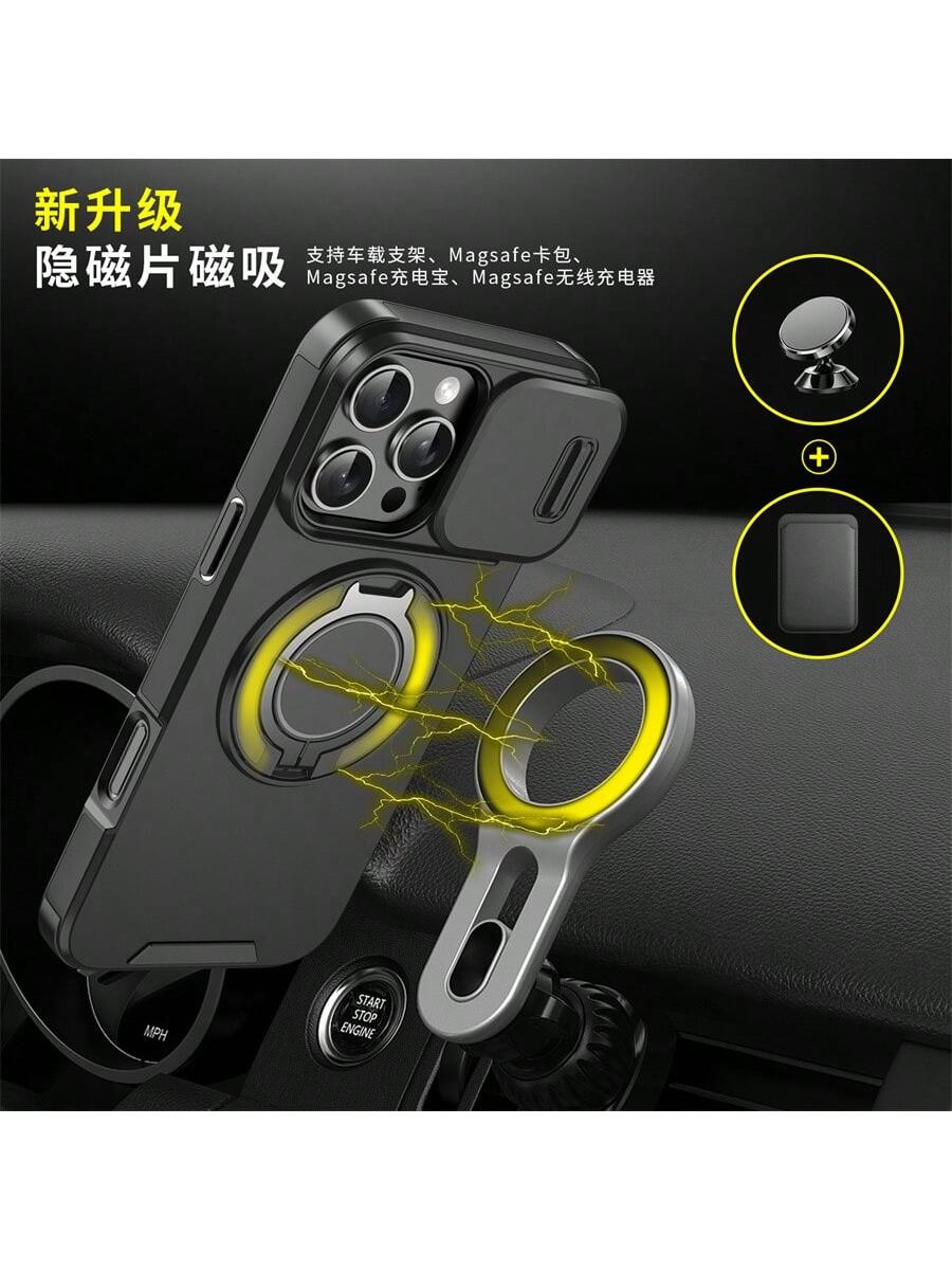 Compatible With IPhone 17 Pro Max 16E 16 15 14 13 12 11 Pro Max Phone Case, Anti-Drop Armor Sliding Cover Protective Case, Compatible With IPhone 16 Pro Max 16 Pro 16 Plus 17 Pro 17 Air 13 Pro Max, Ga