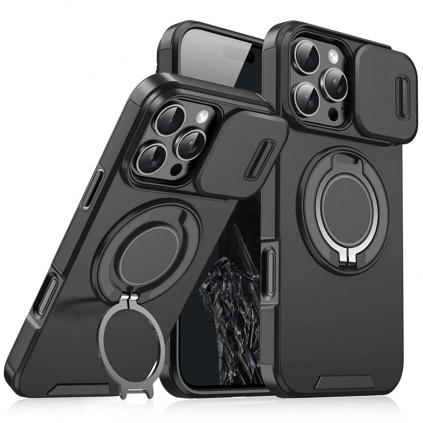 Compatible With IPhone 17 Pro Max 16E 16 15 14 13 12 11 Pro Max Phone Case, Anti-Drop Armor Sliding Cover Protective Case, Compatible With IPhone 16 Pro Max 16 Pro 16 Plus 17 Pro 17 Air 13 Pro Max, Ga