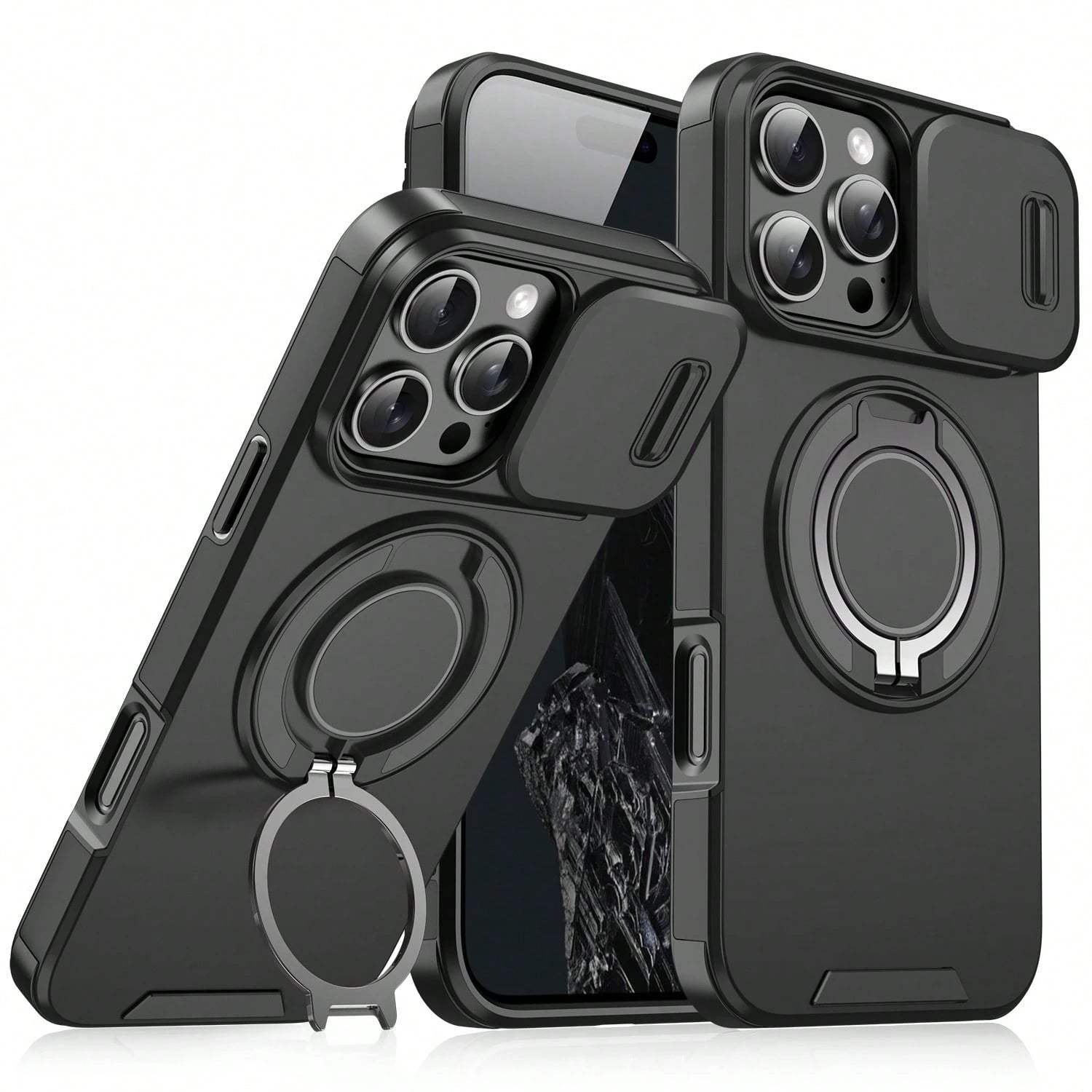 Compatible With IPhone 17 Pro Max 16E 16 15 14 13 12 11 Pro Max Phone Case, Anti-Drop Armor Sliding Cover Protective Case, Compatible With IPhone 16 Pro Max 16 Pro 16 Plus 17 Pro 17 Air 13 Pro Max, Ga