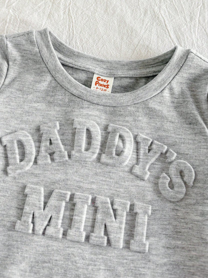 Cozy Pixies 2pcs Baby Boy Letter Pattern Knit Soft Round Neck Short Sleeve Top And Elastic Waist Pants Set