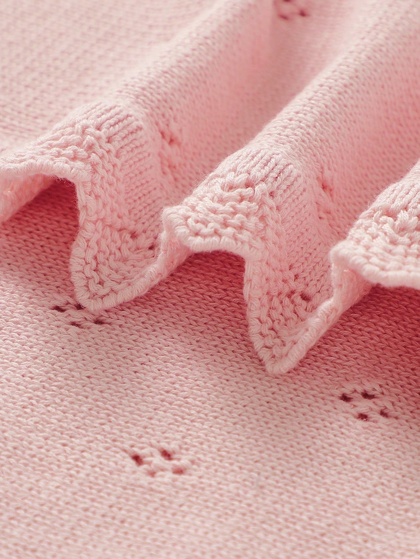 Cozy Pixies Baby Lace Knitted Swaddle Blanket Love Valentine