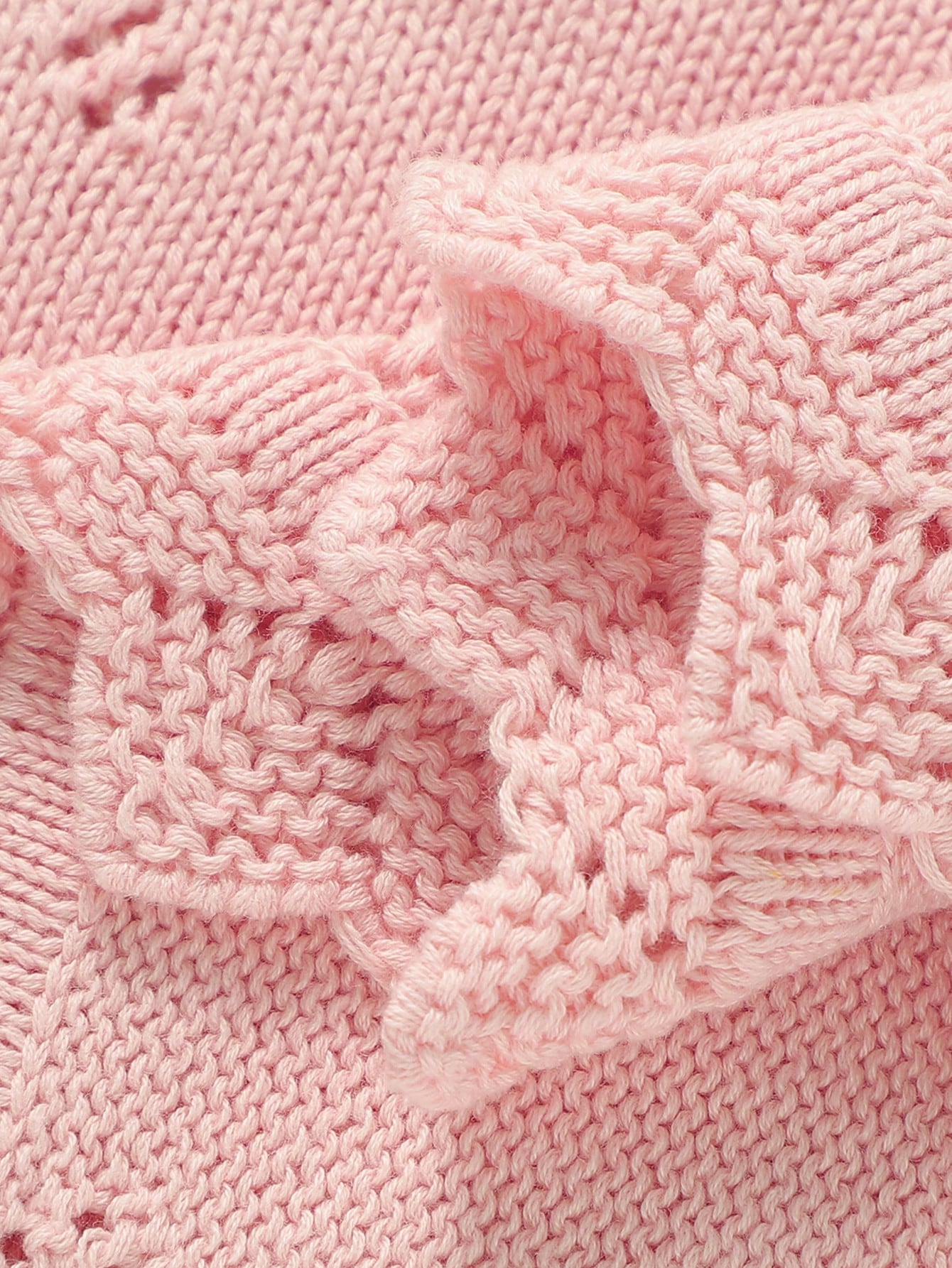Cozy Pixies Baby Lace Knitted Swaddle Blanket Love Valentine
