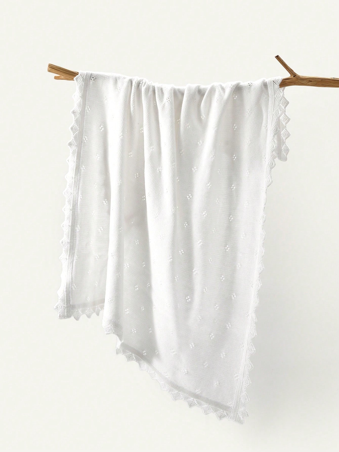 Cozy Pixies Baby Lace Knitted Swaddle Blanket Love Valentine