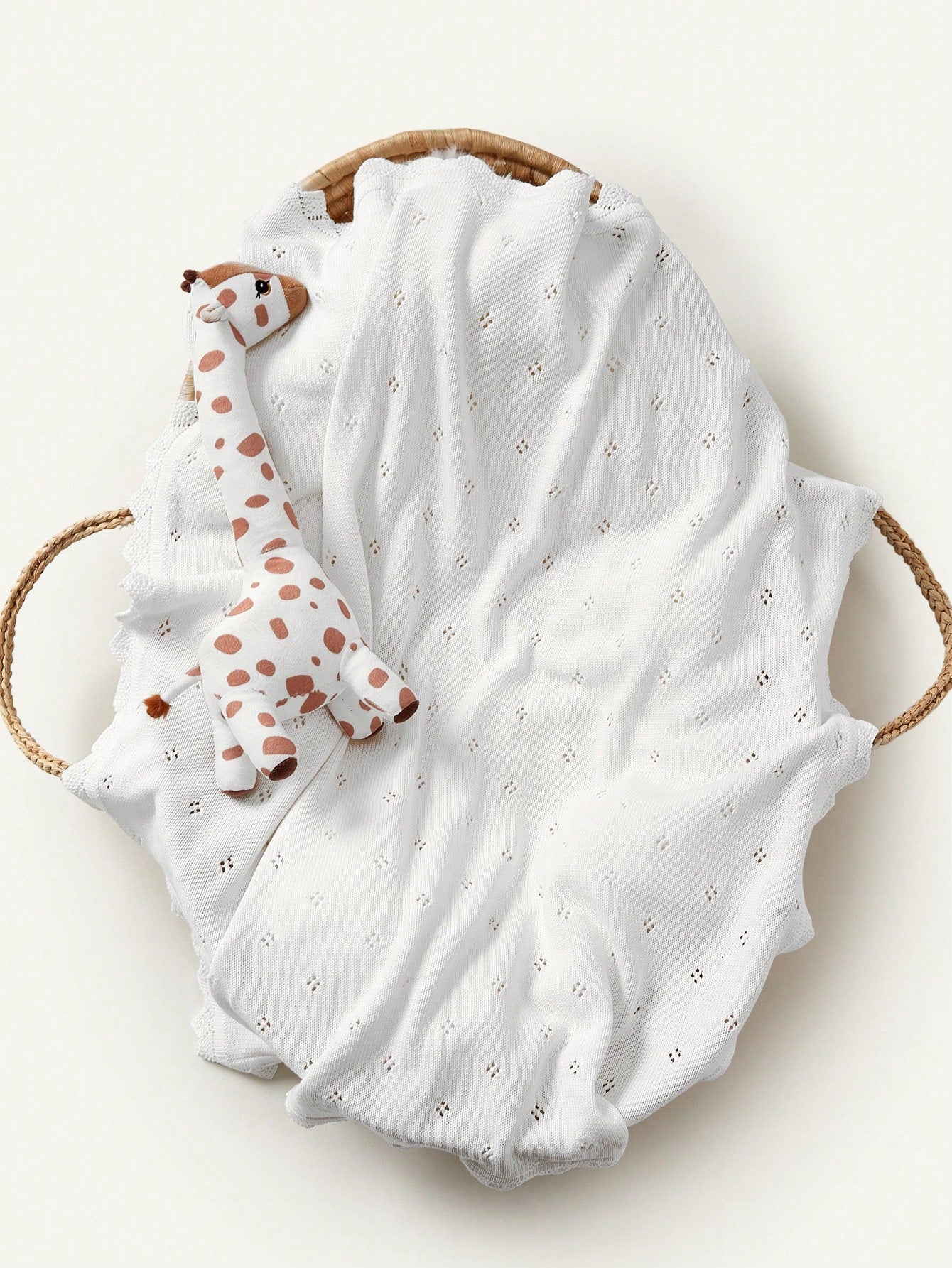 Cozy Pixies Baby Lace Knitted Swaddle Blanket Love Valentine