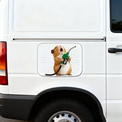 Crash Hamster Car Sticker, Suitable For Decorating Car Fuel Tank Cover, Easy To Apply, No Residue, Self-Adhesive