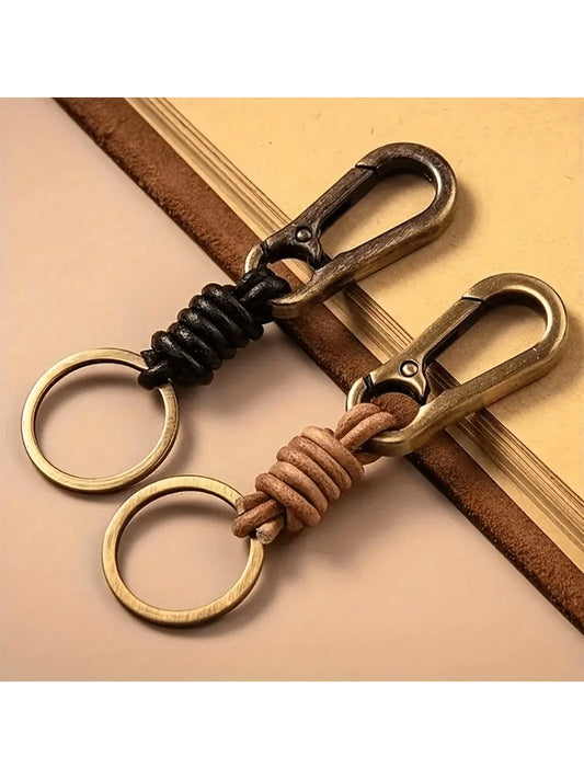 Creative Punk Keychain For Men And Women, Vintage Rope Keychain For Car Key, Bag Accessories