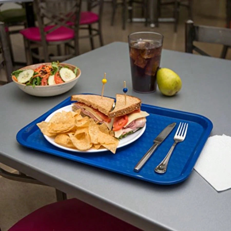 CT121614 Cafe Standard Cafeteria/ Fast Food Tray, 12 X 16, Blue
