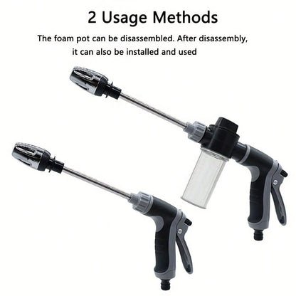 Curear Portable High Pressure Water Gun High Pressure Powerful Flow Easy To Use For Women And Elderly No Slip Wet Hand Operation For Car Washing Gardening Yard Cleaning Pet Bathing Irrigation With Tow