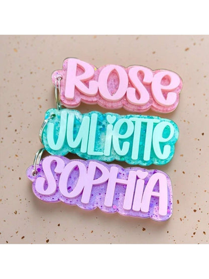 Customized Acrylic Key Chain, Bag Pendant Accessory, Customized Letter Name, Acrylic Bag Pendant For Autumn/Winter, Mother's Day Gift Bag Accessory, All-Purpose, Versatile, Kawaii, Y2K, Minimalist, Co