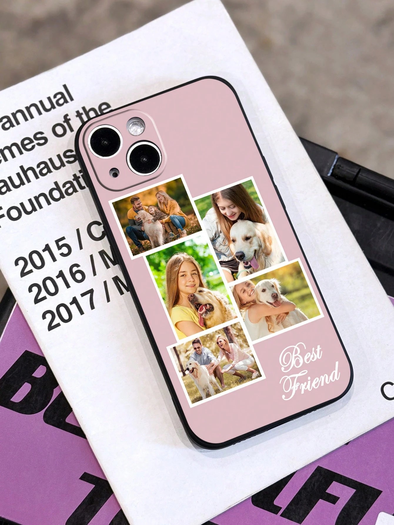 Customized Romantic Couple Travel Daily Memorial Photo Personalized Heart Phrase Text Customized Daily, Wedding, Anniversary, Pet, Family, Etc. Photo Customized Fashionable Personalized Signature Lett