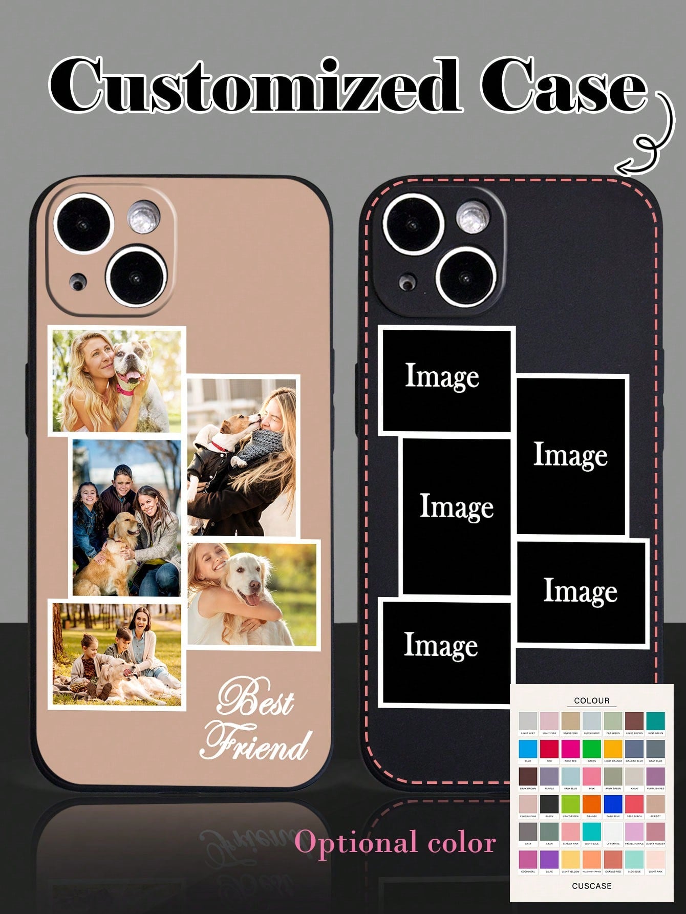 Customized Romantic Couple Travel Daily Memorial Photo Personalized Heart Phrase Text Customized Daily, Wedding, Anniversary, Pet, Family, Etc. Photo Customized Fashionable Personalized Signature Lett
