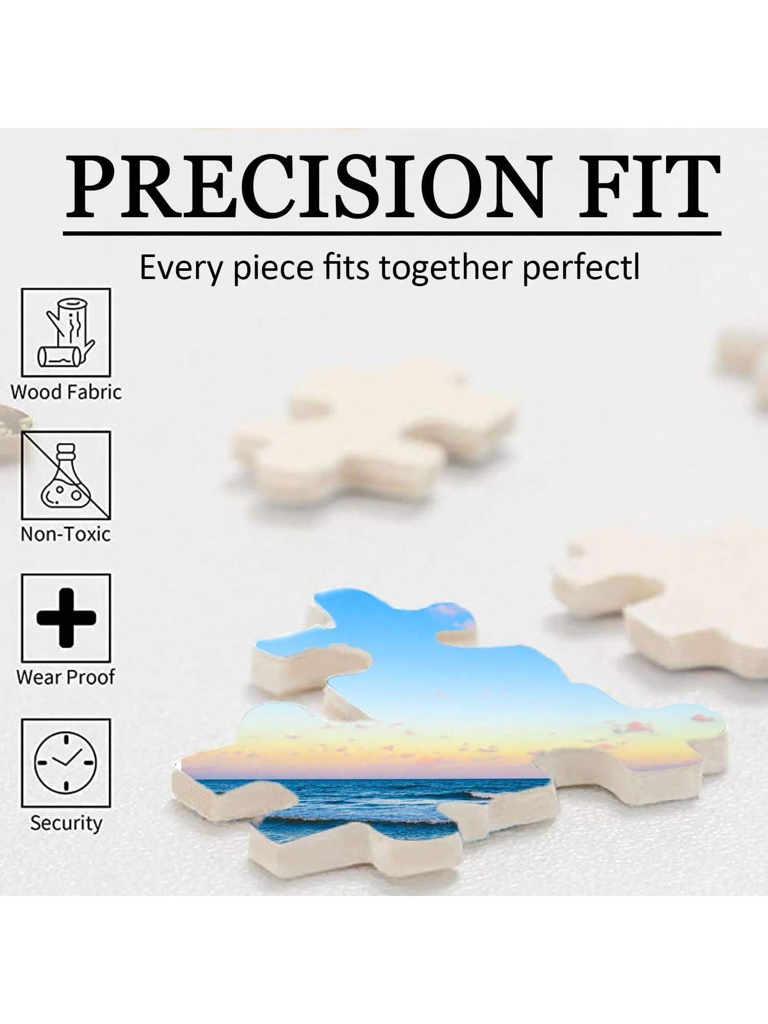 Customized Wooden Puzzle Personalized Design 100/300/500/1000 Pieces Large Custom Jigsaw Puzzle Block Toys For Adults Families Wedding Graduation Gift Wood Keepsake