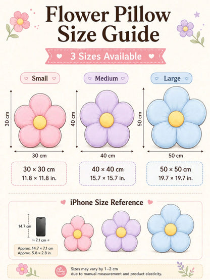 Cute Flower Plush Pillow, Soft Filled Daisy Shaped Cushion, Suitable For Sofa, Bed, Chair, Living Room And Bedroom Decor