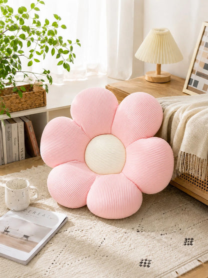 Cute Flower Plush Pillow, Soft Filled Daisy Shaped Cushion, Suitable For Sofa, Bed, Chair, Living Room And Bedroom Decor