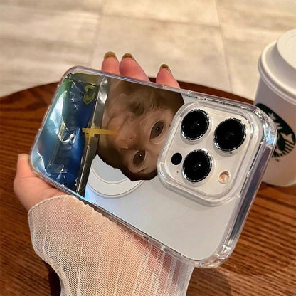 Cute Monkey Pattern Magnetic Clear Shockproof Protective Slim Thin Phone Case Cover For IPhone X Xsmax 11 12 13 14 15 16 Pro Max Plus MagSafe Funny,Suitable For IPhone17 Air,Suitable For IPhone17 Air