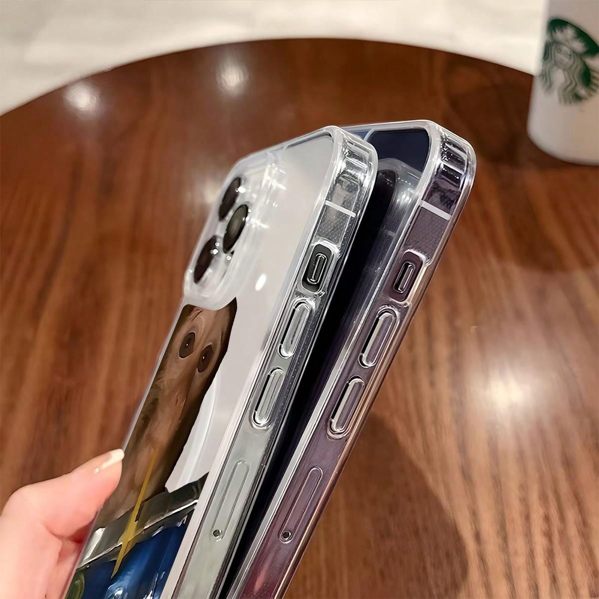Cute Monkey Pattern Magnetic Clear Shockproof Protective Slim Thin Phone Case Cover For IPhone X Xsmax 11 12 13 14 15 16 Pro Max Plus MagSafe Funny,Suitable For IPhone17 Air,Suitable For IPhone17 Air