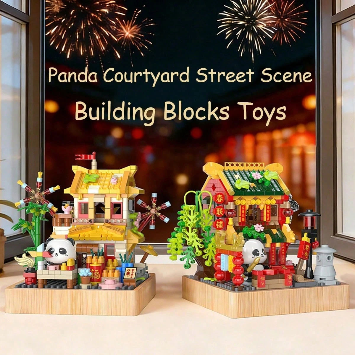 Cute Panda Building Blocks Toy, Panda Animal Building Blocks Set, Creative DIY Building Blocks Toy, Home Decor, Perfect Gift For Birthday, Halloween, Thanksgiving, Christmas, 600+ Pieces