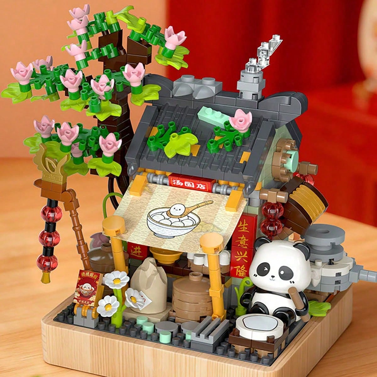 Cute Panda Building Blocks Toy, Panda Animal Building Blocks Set, Creative DIY Building Blocks Toy, Home Decor, Perfect Gift For Birthday, Halloween, Thanksgiving, Christmas, 600+ Pieces