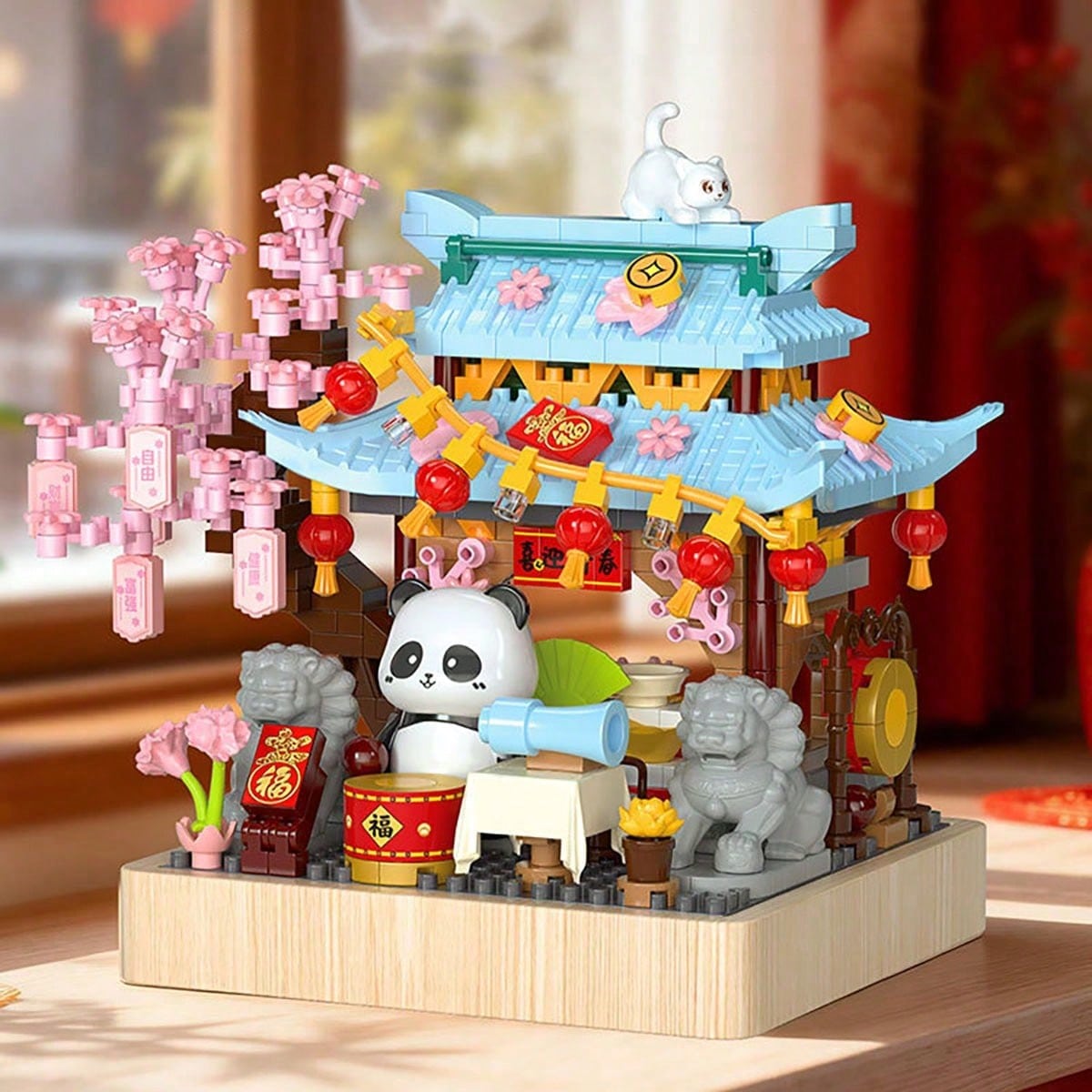 Cute Panda Building Blocks Toy, Panda Animal Building Blocks Set, Creative DIY Building Blocks Toy, Home Decor, Perfect Gift For Birthday, Halloween, Thanksgiving, Christmas, 600+ Pieces