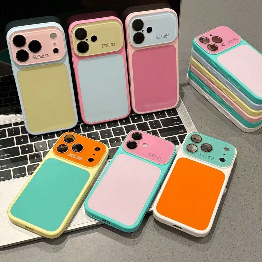 Cute Pink Phone Case Compatible With IPhone 17 16 15 14 13 Pro Max Plus,Funny Summer Color Clash,Lightweight Shockproof Protective Case,Suitable For Women
