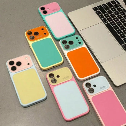 Cute Pink Phone Case Compatible With IPhone 17 16 15 14 13 Pro Max Plus,Funny Summer Color Clash,Lightweight Shockproof Protective Case,Suitable For Women
