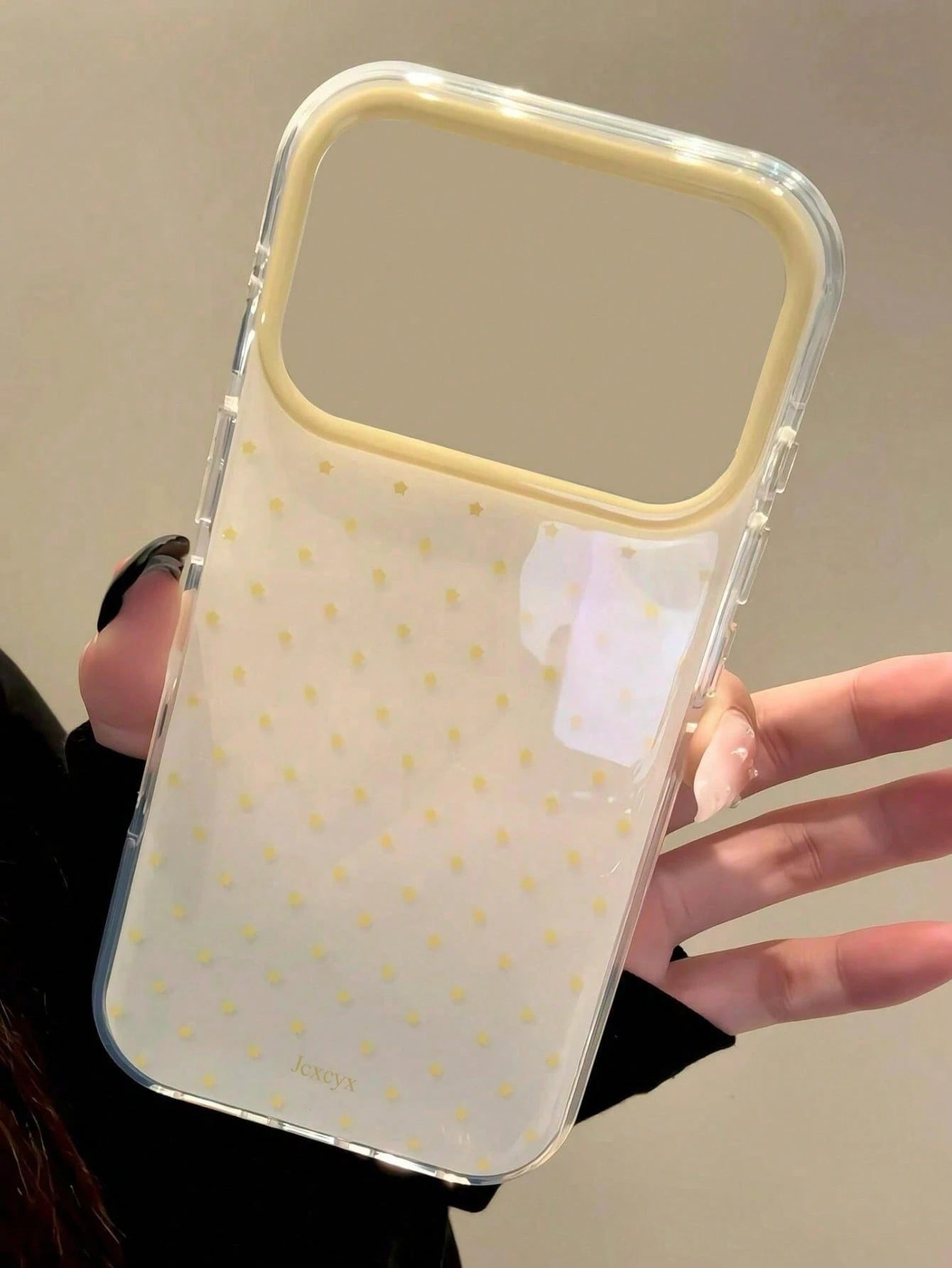 Cute Pink Polka Dot Pattern Glossy Jelly Phone Case, Compatible With IPhone 17 Pro Max 16 Pro Max 17 16 15 14 13 12 Pro Max 11, Cute Shockproof Soft Back Cover