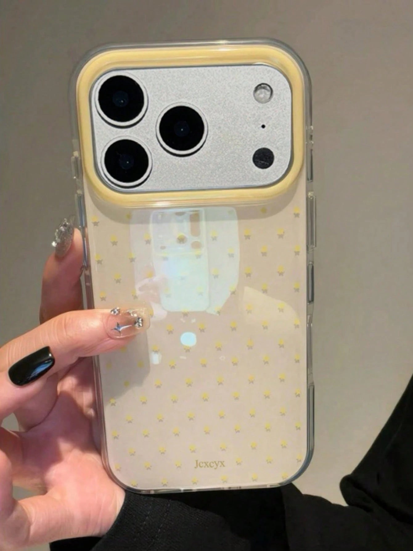 Cute Pink Polka Dot Pattern Glossy Jelly Phone Case, Compatible With IPhone 17 Pro Max 16 Pro Max 17 16 15 14 13 12 Pro Max 11, Cute Shockproof Soft Back Cover