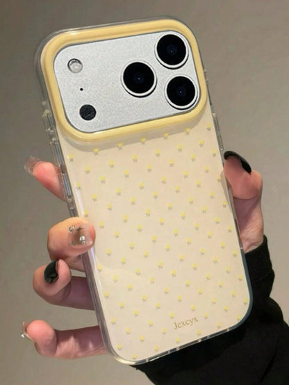 Cute Pink Polka Dot Pattern Glossy Jelly Phone Case, Compatible With IPhone 17 Pro Max 16 Pro Max 17 16 15 14 13 12 Pro Max 11, Cute Shockproof Soft Back Cover