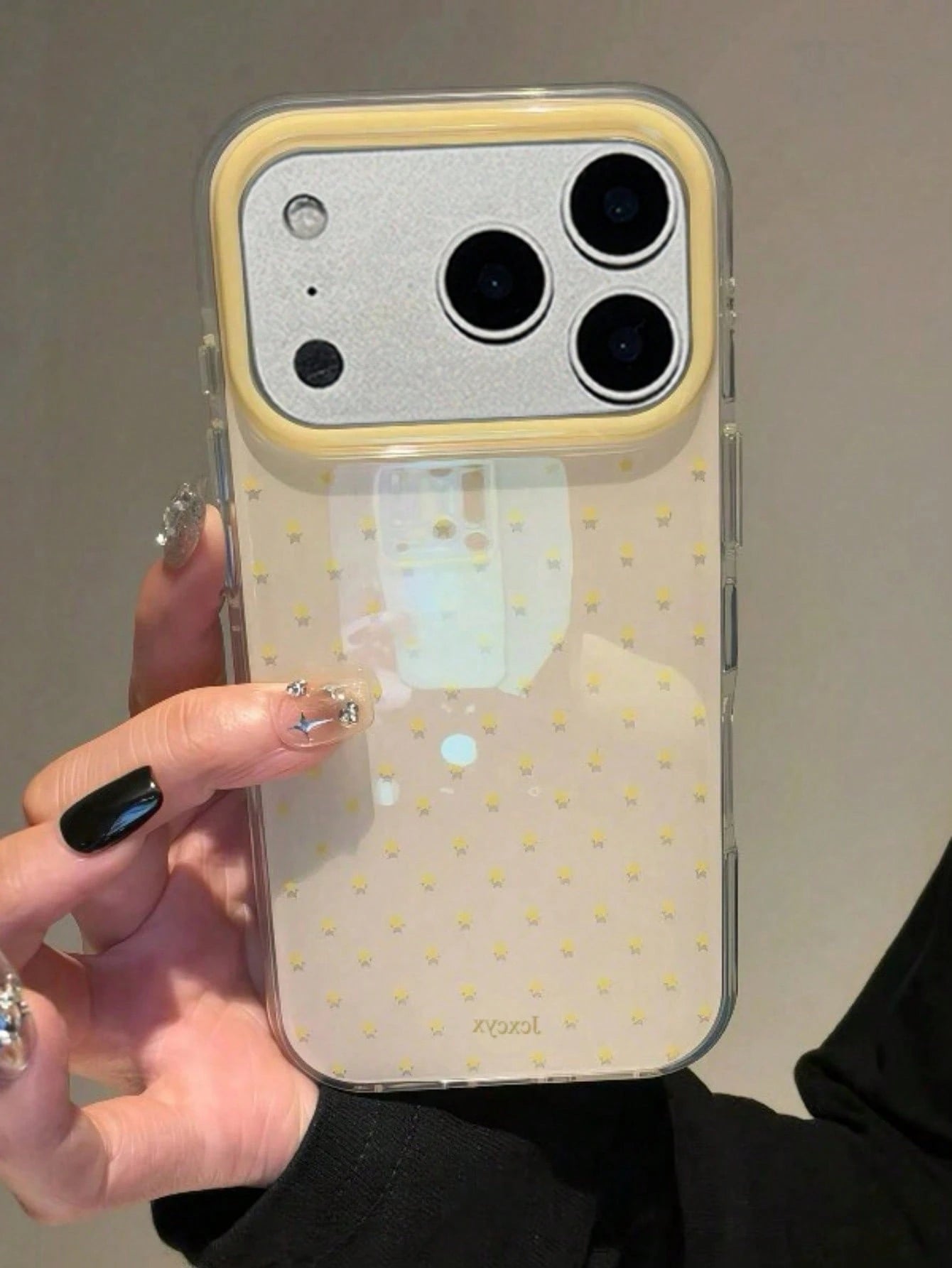 Cute Pink Polka Dot Pattern Glossy Jelly Phone Case, Compatible With IPhone 17 Pro Max 16 Pro Max 17 16 15 14 13 12 Pro Max 11, Cute Shockproof Soft Back Cover