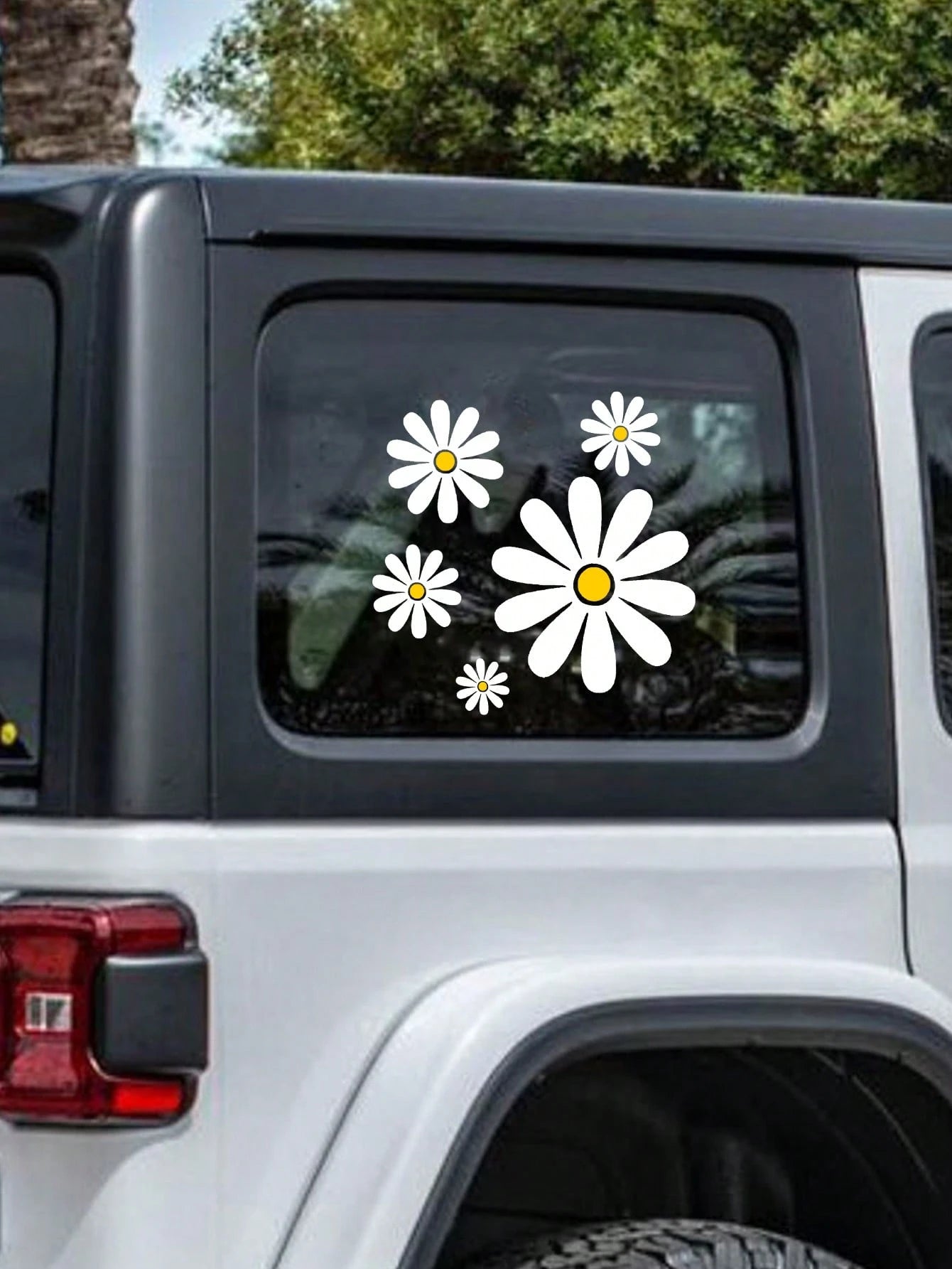 Daisy Pattern Car Sticker Set, Currently Very Popular Daisy Car Stickers, Suitable For Warm Family Use, Ladies First!