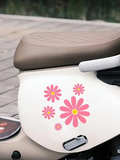 Daisy Pattern Car Sticker Set, Currently Very Popular Daisy Car Stickers, Suitable For Warm Family Use, Ladies First!