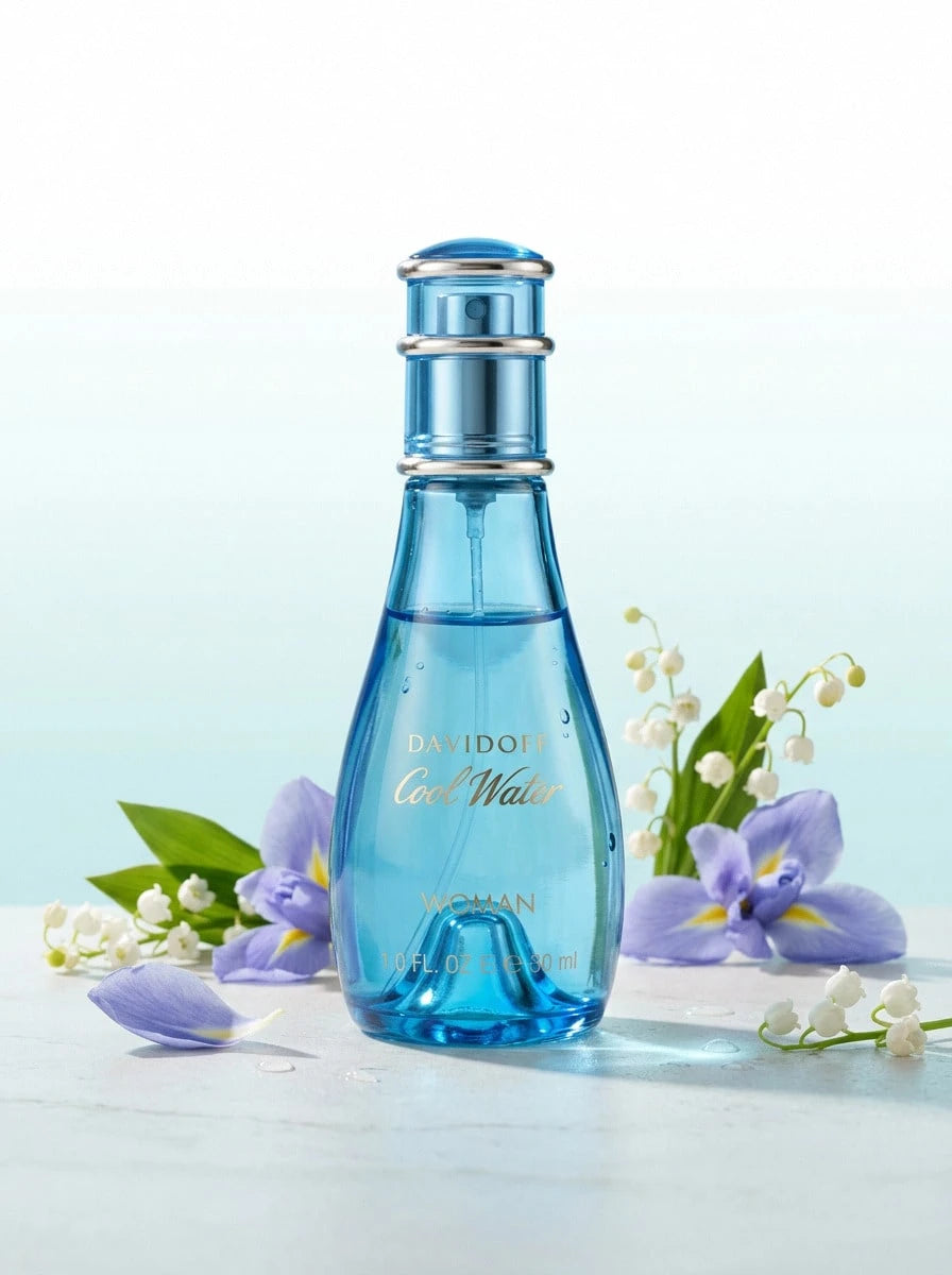 Davidoff Cool Water Eau De Toilette Spray For Women EDT 1.7oz/50ml,1oz/30ml,3.4oz/100ml,6.7oz/200ml- Perfume For Long Lasting Suitable For Birthday, Office, Gift, Daily Use