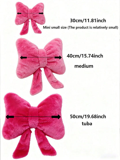 Decorative Bow Throw Pillow, Soft & Cute Bow Decor Cushion, Suitable For Bed, Sofa And Bedroom, Essential Home Decor Pillow For Spring/Summer, Birthday Gift, Perfect Gift For Family And Friends On Wed