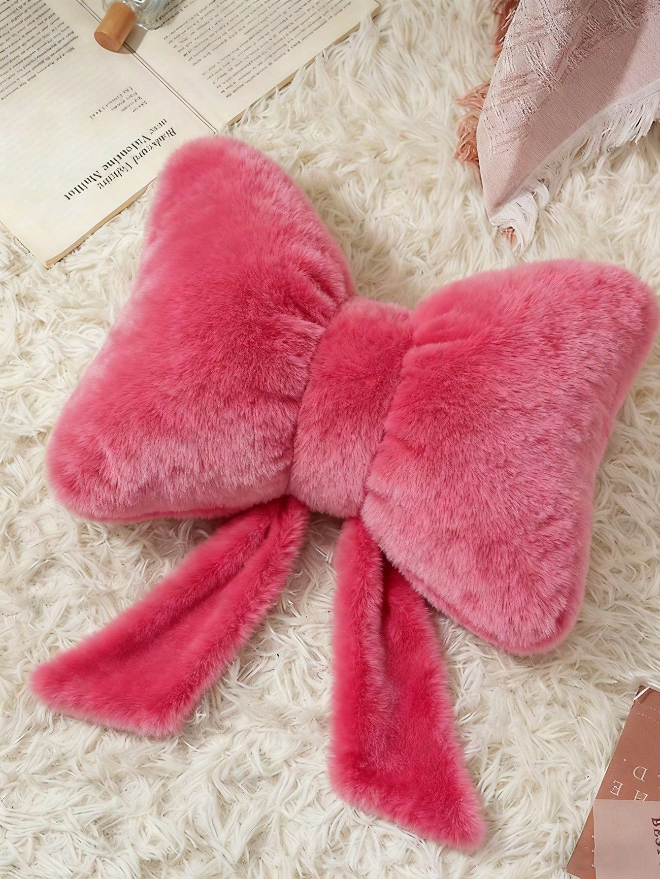 Decorative Bow Throw Pillow, Soft & Cute Bow Decor Cushion, Suitable For Bed, Sofa And Bedroom, Essential Home Decor Pillow For Spring/Summer, Birthday Gift, Perfect Gift For Family And Friends On Wed