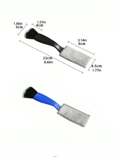 Detailing Brush,1pc Car Wash Brush & Air Conditioner Vent Cleaning Brush 2-In-1 Premium Cleaning Tool, Car Detailing Accessories