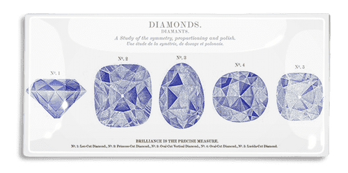 Diamonds Decoupage Glass Tray - Ben's Garden