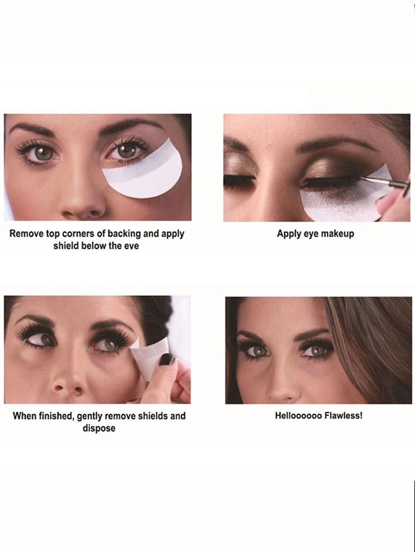 Disposable Non-Woven Eye Shadow Makeup Sticker Isolation Paper Shield Patches, Cosmetics Tool,Makeup,Cheap,Room Decor,Vanity,Travel,Bedroom,Makeup Accessories,Cheap,Stocking Stuffers,Makeup,Makeup Too