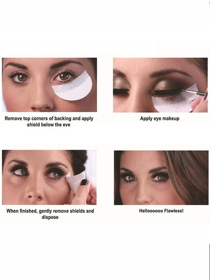 Disposable Non-Woven Eye Shadow Makeup Sticker Isolation Paper Shield Patches, Cosmetics Tool,Makeup,Cheap,Room Decor,Vanity,Travel,Bedroom,Makeup Accessories,Cheap,Stocking Stuffers,Makeup,Makeup Too
