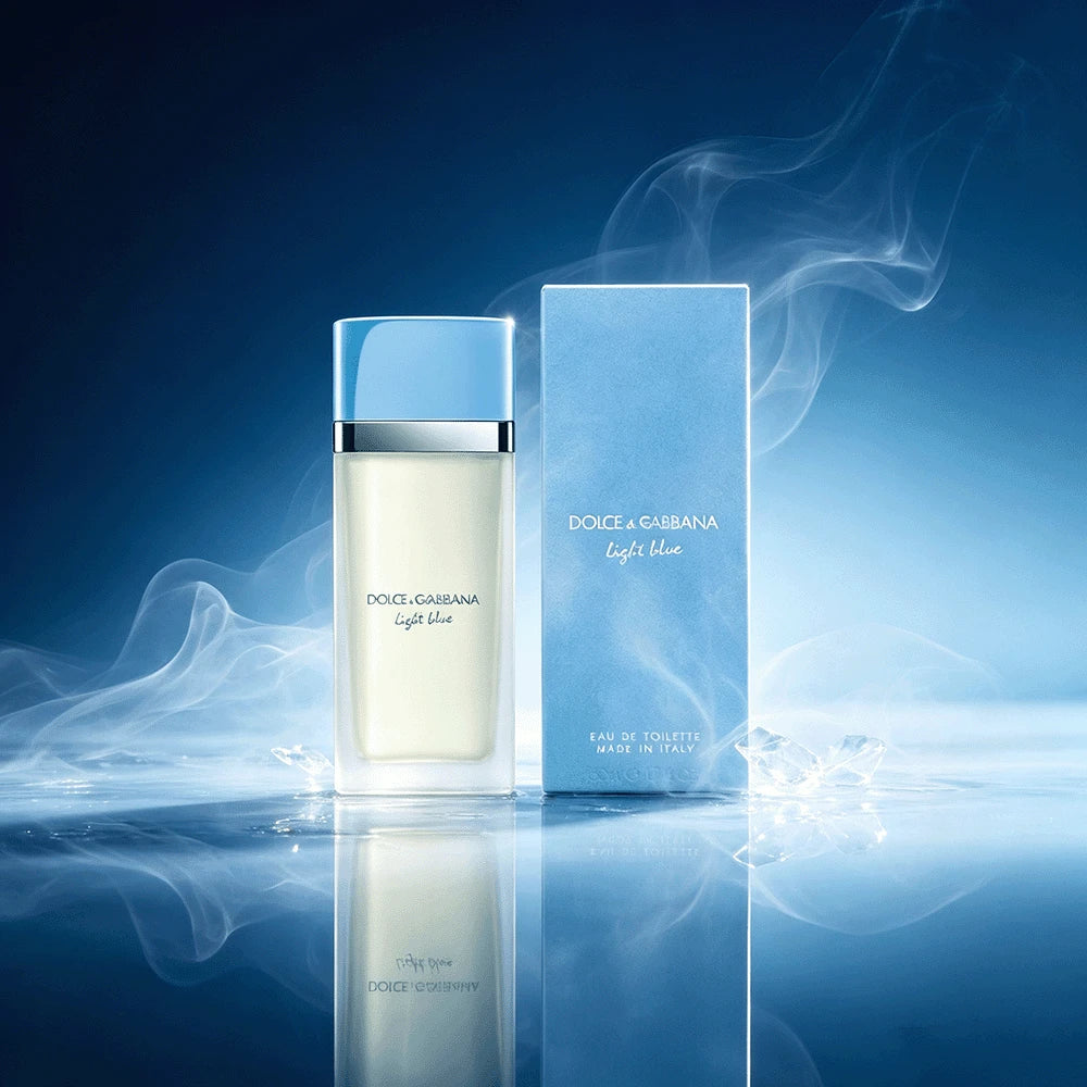 Dolce Gabbana Dolce & Gabbana Light Blue Eau De Toilette 100ml Top Sicilian Lemon Granny Smith Apple Cedar Bellflower Middle Jasmine Bamboo Rose Base Cedar Musk Amber Fragrance Frosted Square Bottle L