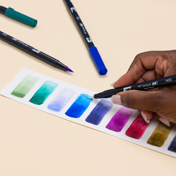 Dual Brush Pen Art Markers, Dragons, 10-Pack