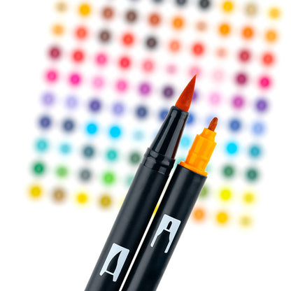 Dual Brush Pen Art Markers, Happy Hour, 6-Pack