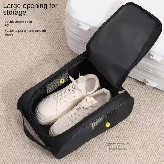 Dust-Proof Lightweight Oxford Cloth Portable Golf Shoe Bag, Suitable For Tennis, Football And Other Sports