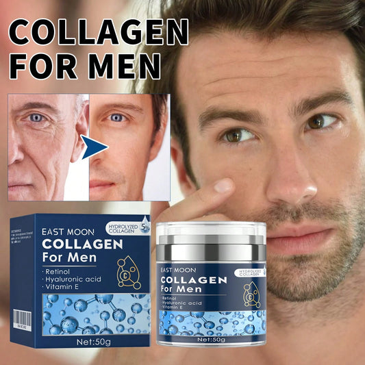 EAST MOON Retinol Collagen Cream For Face With 5% Hyaluronic Acid Anti-Aging Cream Anti-Wrinkle Reduce Fine Lines Lifting And Firming 24-Hour Facial Care Suitable For All Skin Types