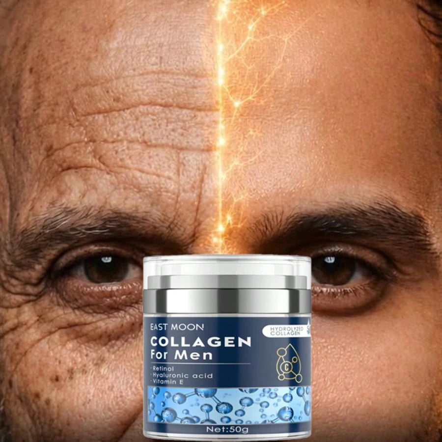 EAST MOON Retinol Collagen Cream For Face With 5% Hyaluronic Acid Anti-Aging Cream Anti-Wrinkle Reduce Fine Lines Lifting And Firming 24-Hour Facial Care Suitable For All Skin Types