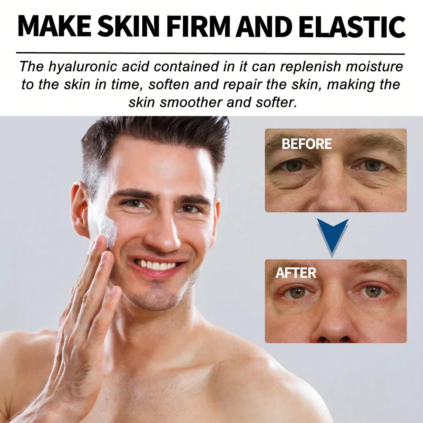 EAST MOON Retinol Collagen Cream For Face With 5% Hyaluronic Acid Anti-Aging Cream Anti-Wrinkle Reduce Fine Lines Lifting And Firming 24-Hour Facial Care Suitable For All Skin Types