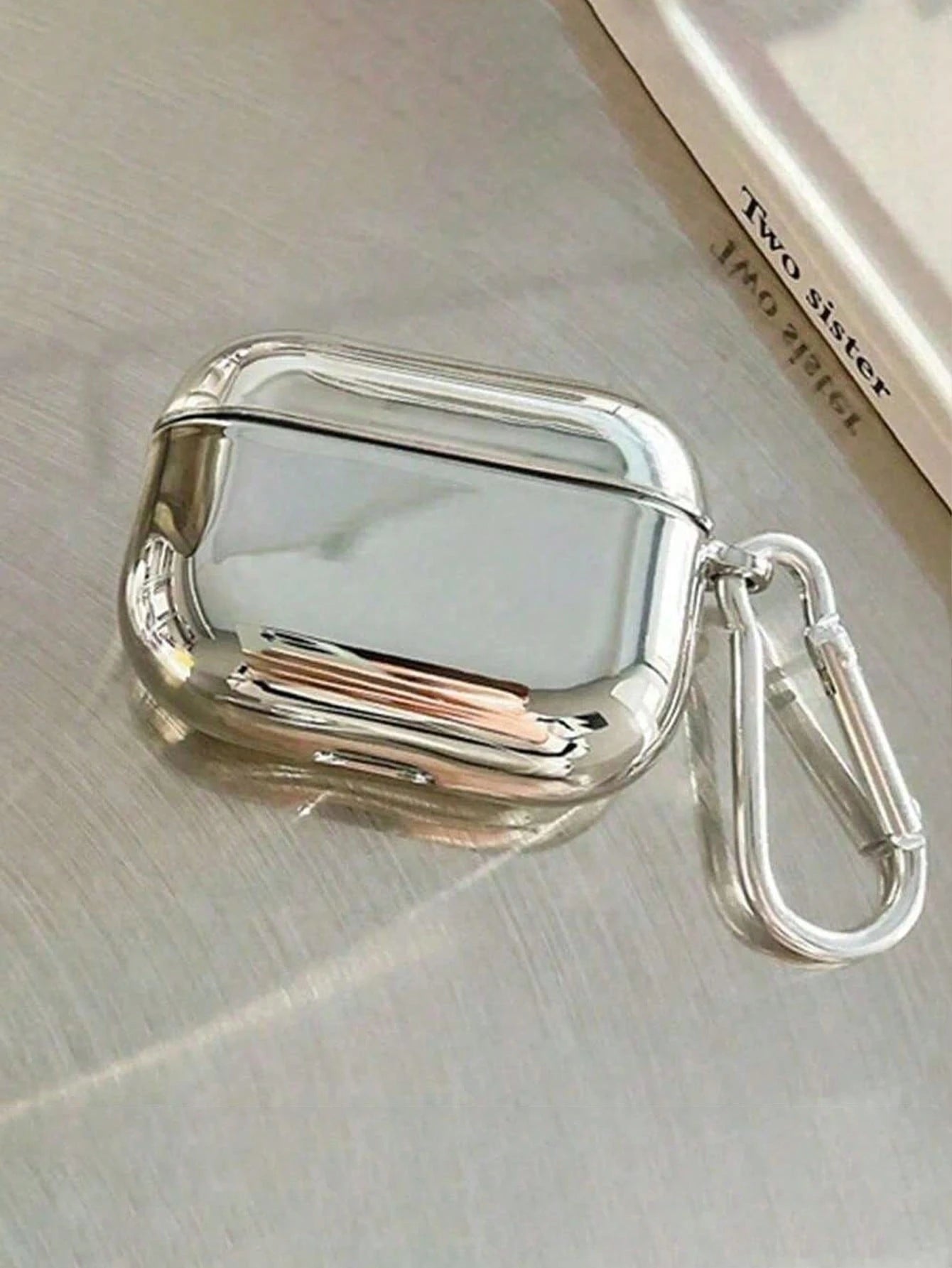 Electroplated Protective Cover Case Compatible With AirPods 1/2/Pro 3, Soft TPU Case Compatible With AirPods 4, Comes With 1 Earphone Hook