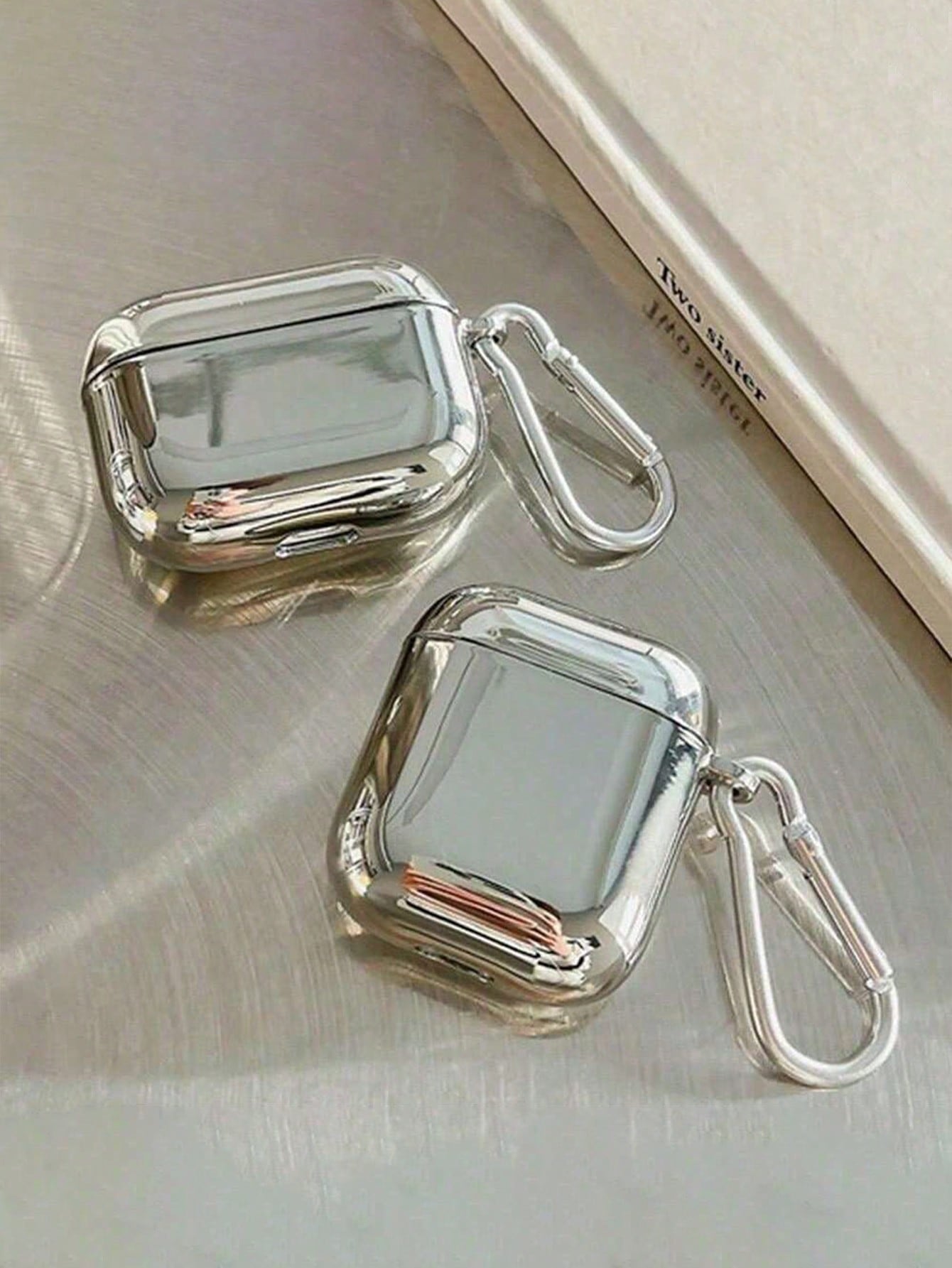 Electroplated Protective Cover Case Compatible With AirPods 1/2/Pro 3, Soft TPU Case Compatible With AirPods 4, Comes With 1 Earphone Hook