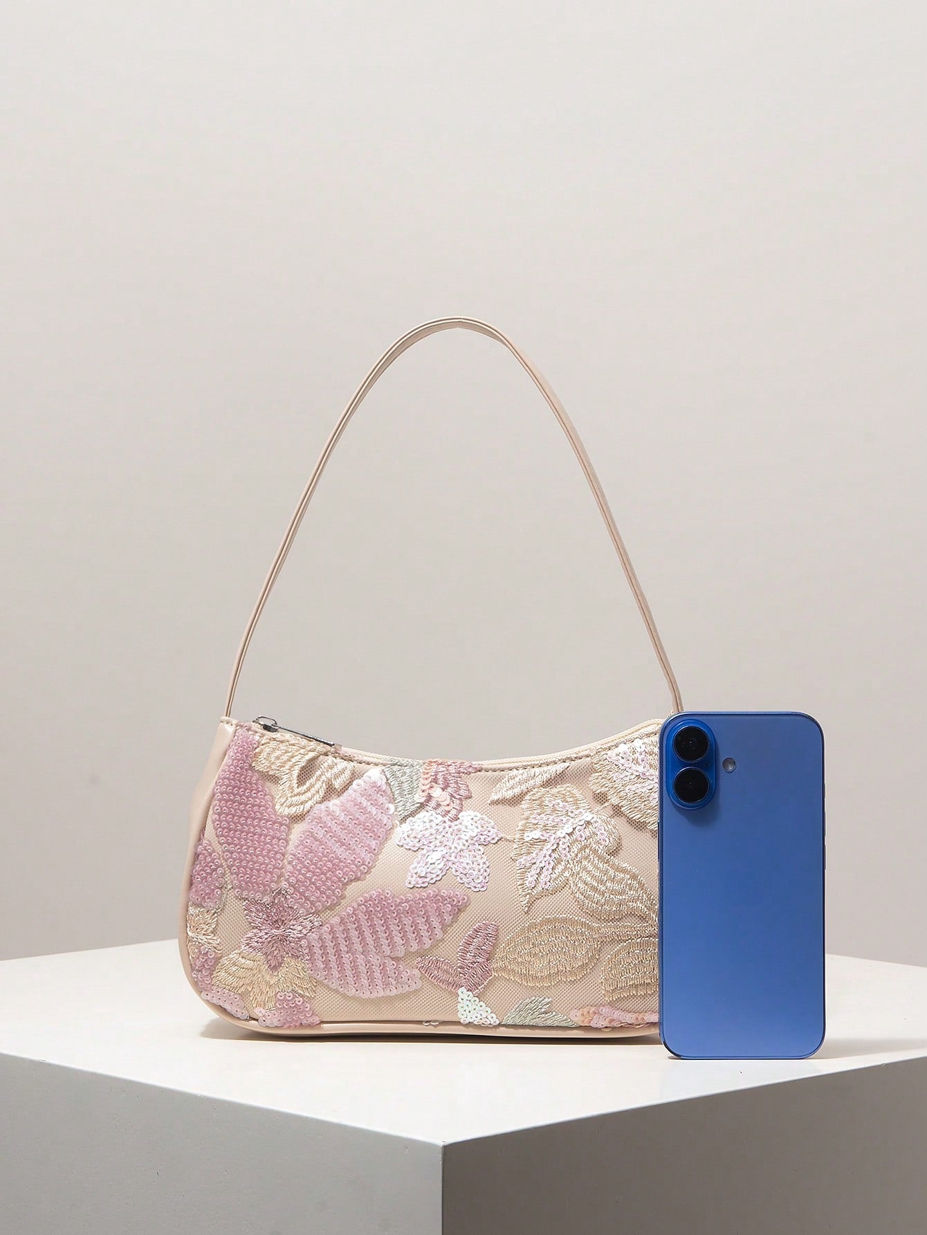 Elegant Colorful Sequin Women's Shoulder Bag, Floral Bag, Bridal Party, Sequin Bag, Prom Bag, Prom Accessories