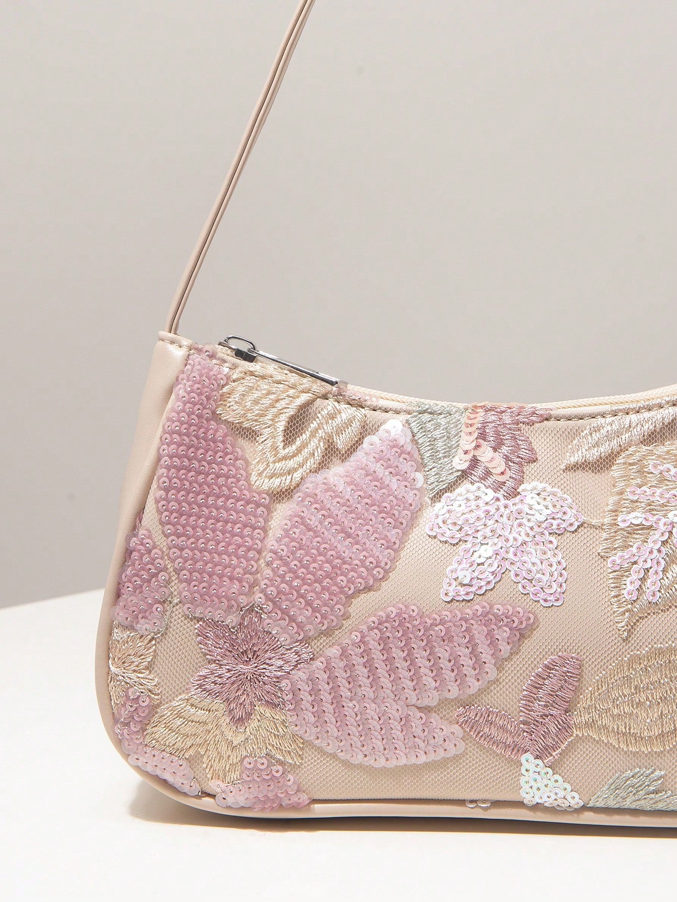 Elegant Colorful Sequin Women's Shoulder Bag, Floral Bag, Bridal Party, Sequin Bag, Prom Bag, Prom Accessories