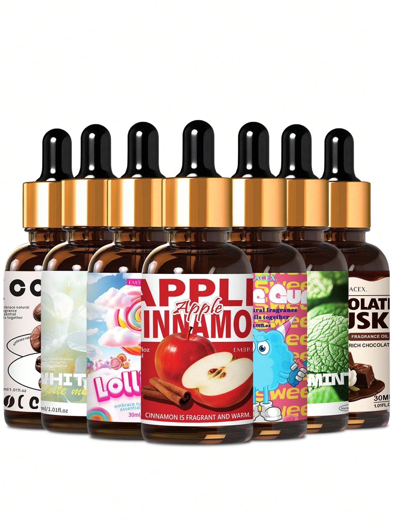 EMBRACEX. 30ml Essential Oil With Dropper, Gift Suitable For Aromatherapy Diffuser, Humidifier, Massage, Bath And Relaxation, Plant-Based Fragrance Oil, Car Air Freshener, Home Decor, Household Items